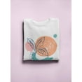 thumbnail image 3 of Leaves Dots Contemporary Modern Sweatshirt Women -Image by Shutterstock, Female Small, 3 of 4