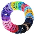 thumbnail image 1 of Paquete de 200 unidades de pequeñas gomas elásticas circulares para el crecimiento del cabello femenino, gomas para el pelo de los niños, cordones para el pelo, accesorios para el cabello, 1 of 5
