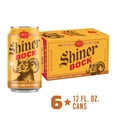 thumbnail image 3 of Shiner Bock American-style Amber Lager Craft Beer, 6 pack, 12 fl oz Can, 4.4% ABV, 3 of 16
