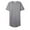 Light Gray, variant on Men's Premium Longtail Tee Shirt with Side Zippers Hip Hop Longline Elongated