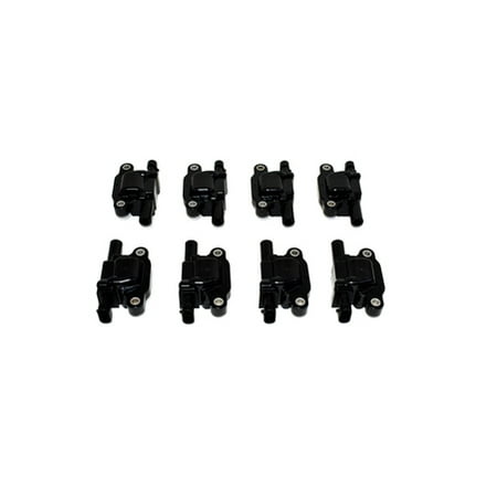 A-Team Performance Black Ignition Coil 8 Piece Set Compatible with Chevrolet GM Pontiac LS LSX LS1 LS2 LS3 LS6