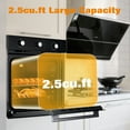 thumbnail image 2 of Powerful 24" Built-in Electric Single Wall Oven – 2.5 Cu.Ft, 8 Baking Modes with Convection, Air Fry & Steam, 3000W 240V, Mechanical Knobs, Double-Layer Glass Door, Easy-Clean, Ideal for Kitchen, 2 of 8