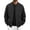 Black, variant on WIZUTIZ Men's Casual Jacket Solid Color Loose Breathable Zip Collar Long Sleeve Polyester Outerwear Relaxed Fit for Daily Commute Outdoor All-Season Wear Mens Fashion