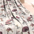 thumbnail image 3 of Red Mushroom Plant Light Pattern Blanket,Comfortable Soft Lamb Wool Throw Blanket,All Season,Warm Lightweight Blankets for Sofa Bed Couch Living Room Chair,60"x80", 3 of 4
