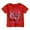 Red, variant on Tiijoy Toddler Girls 67 T-Shirt Oversized Short Sleeve T Shirt Graphic Tee, Sizes 3-4T
