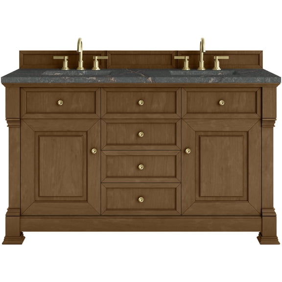 James Martin Vanities 547-V60D-HNO-FPBL Brookfield 60" Free Standing Double Basin Vanity