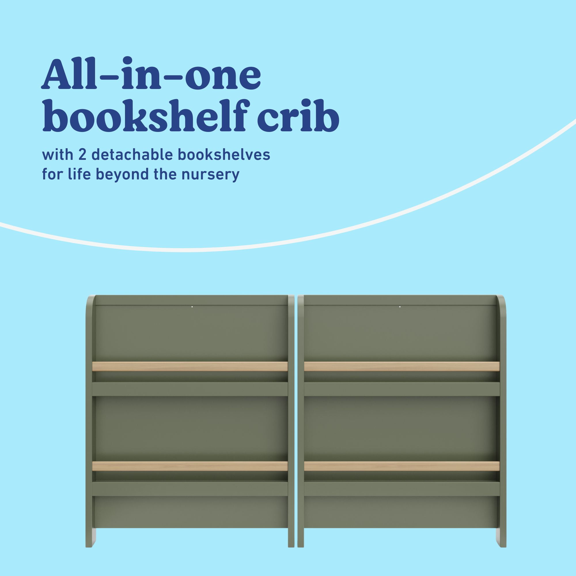 Graco Read-with-Me 4-in-1 Convertible Crib with Drawer