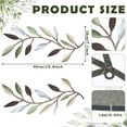 thumbnail image 2 of NAISHIER 2 Pieces Metal Tree Leaf Wall Decor, Vine Olive Branch Leaf Wall Art Wrought Iron Scroll Above The Bed, Living Room, Outdoor Decoration, 2 of 6