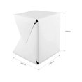 thumbnail image 5 of Boîte Photo Portable Softbox Pliable pour Studio Photo Photographie Cubes Doubles Led, Facile à Utiliser, 5 of 5