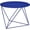 Blue, variant on Accent Table with Open Geometric Base and Round Top, Blue