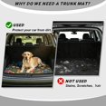 thumbnail image 4 of Xixirimido Universal Car Trunk Mat 29" x 39", All Weather Trunk Protection Durable Cargo Liner Mat Auto Interior Accessories Fit for Most Car Models, Crow Mushroom Starry Night, 4 of 7