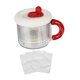 thumbnail image 4 of Fabricante de coladores de yogurt, filtro de alimentos separador de suero portátil con malla fina para la cocina queso yogurt queso Rojo, 4 of 8