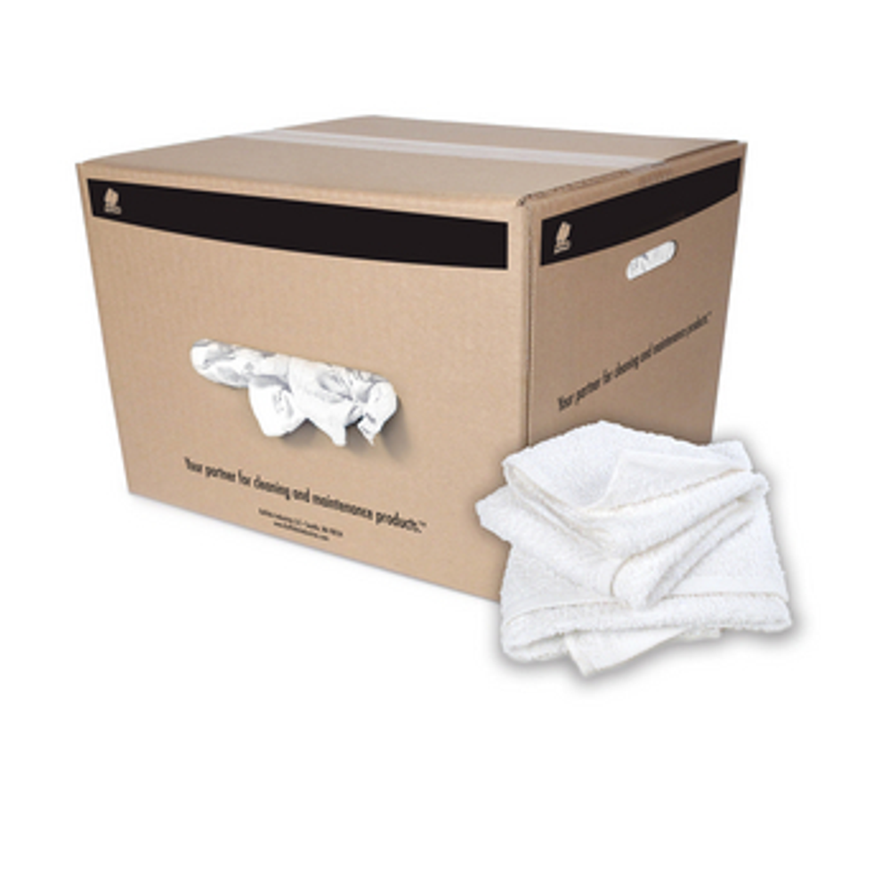 Buffalo Industries 24 x 16 in. 25 lbs. Terry Cloth Towel Box in White