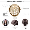 thumbnail image 3 of Hearth & Gear Women Full Set Of Punk Style Gradient Dark Brown Long Straight Hair Wigs And Wig Hair Units Transparent Lace Frontal Lace Front Hair Wigs with Lace Front Long Front Lace Wig Braid Wigs, 3 of 7