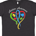 thumbnail image 4 of Inktastic Autism Awareness Heart Ribbon and Puzzle Pieces T-Shirt, 4 of 5