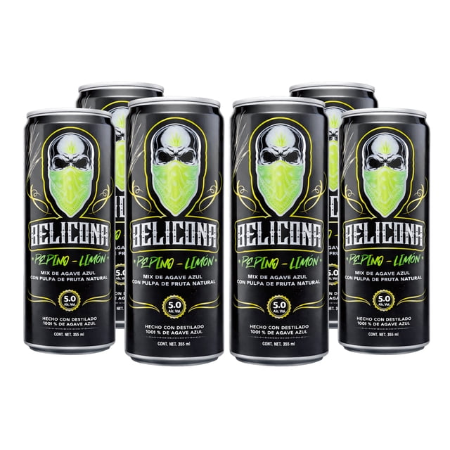 Six Pack Bebida Belicona Pepino Limón Lata 355 Ml Belicona Bebida Alcohólica Preparada