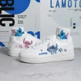 thumbnail image 3 of Zapatillas de tenis con estampado de Lilo Stitch de Disney, nuevas de 2023, zapatillas deportivas para parejas, zapatillas blancas con dibujos de Mickey, zapatillas casuales para niños, 3 of 5