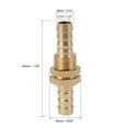 thumbnail image 2 of 8mm Straight Brass Hose Barb Fitting Connector Coupler for Joiner Air Water Fuel Pipe 5pcs, 2 of 6