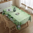 thumbnail image 2 of Welcome St.Patrick's Clover Gnomes Short Table Cloth,Wrinkle Free Table Cover with Polyester,Waterproof Reusable Table Cloths for Kitchen Picnic Party (Rectangle,60x84inch), 2 of 5