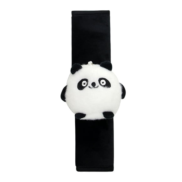Car seat belt shoulder pad protection car cute panda shoulder pad cartoon plush car doll high sense