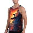 thumbnail image 2 of Rateoe Sunset Surfing Silhouette Pattern Sleeveless Gym Shirt Muscle Tee Breathable Workout Shirt Slim-Fit Tank Quick Dry Fit Muscle Tank Top Bodybuilding Sleeveless T Shirt-4X-Large, 2 of 7