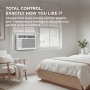 TCL 5,000 BTU Mechanical Window Air Conditioner (White) - Two-in-One Cooling & Fan, 7 Temperature Settings, Dual Fan & Cooling Speeds, Compact Fit, Washable Filter, Cools up to 150 Sq ft - W5WM-3