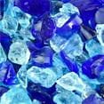 thumbnail image 3 of Mediterranean Blues Crushed Fire Pit Glass Blend | 3/8"-3/4", 10 lbs, 3 of 5