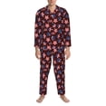 thumbnail image 3 of Hirioo American Stars1 for Men's Pajama Sets 2 Piece Pjs Men's Long-Sleeved Pajama Set Button Down Sleepwear,S-XXL-Large, 3 of 7