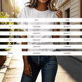 thumbnail image 4 of Women's Short Sleeve T ShirtHollow Out Tops For Women Plain T Shirts Bohemian Tops For Women Eyelet Tops For Women Tunic Tops Gauze Shirts For Women Batwing Sleeve Tops For Women, 4 of 4
