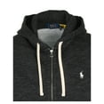 thumbnail image 2 of Polo Ralph Lauren Men's Classic Full Zip Signature Fleece Hoodie Sweatshirt (Black Heather, Small), 2 of 3