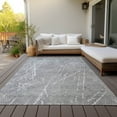 thumbnail image 6 of Addison Rugs Chantille Indoor/Outdoor Transitional Lines Gray Washable Rectangle Rug, 3' x 5', 6 of 6