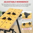 thumbnail image 3 of Workbench,ENJOYWOOD Portable Small Workbench with Clamps,Imprinted Ruler and Protractor Scale,Folding Work Table for Woodworking Projects, 3 of 6