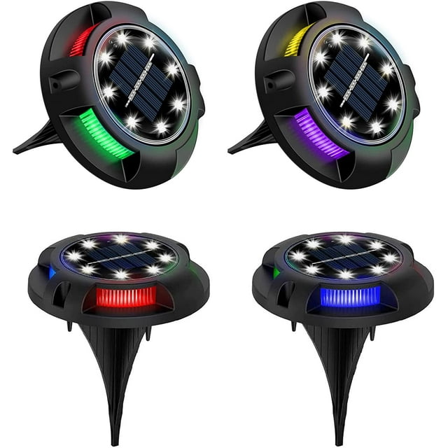 Lumière Solaire de Jardin Imperméable à l'Eau Extérieure 4pcs