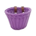thumbnail image 2 of Cesta de mimbre para Cesta de bicicleta Cesta de manillar Portador de tejido duradero Bolsa de Cesta de ciclismo Mimbre delantero de , Violeta, 2 of 8