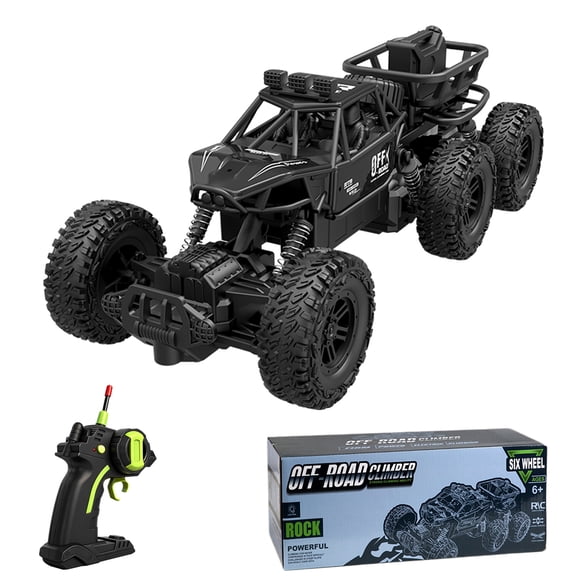 Remote Control Car, Big Monster Truck Toys RC Cars for Boys Kids Adults, 2.4Ghz 4WD 6-Wheel Off Road RC Monster Truck , RC Car Truck Rock Crawler Toy All Terrain Gifts for Adults Boys 8-16