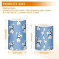 thumbnail image 3 of Bear Wearing A Blue Winter Hat Pattern Flameless LED Candle Set with Remote, Battery Operated Color Changing Pillar Candles, Set of 2, 3 of 7