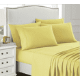 thumbnail image 2 of Sweet Home Collection 1500 Series Bed Sheets - Extra Soft Microfiber Deep Pocket 6pc Sheet Set - Yellow, King, 2 of 5
