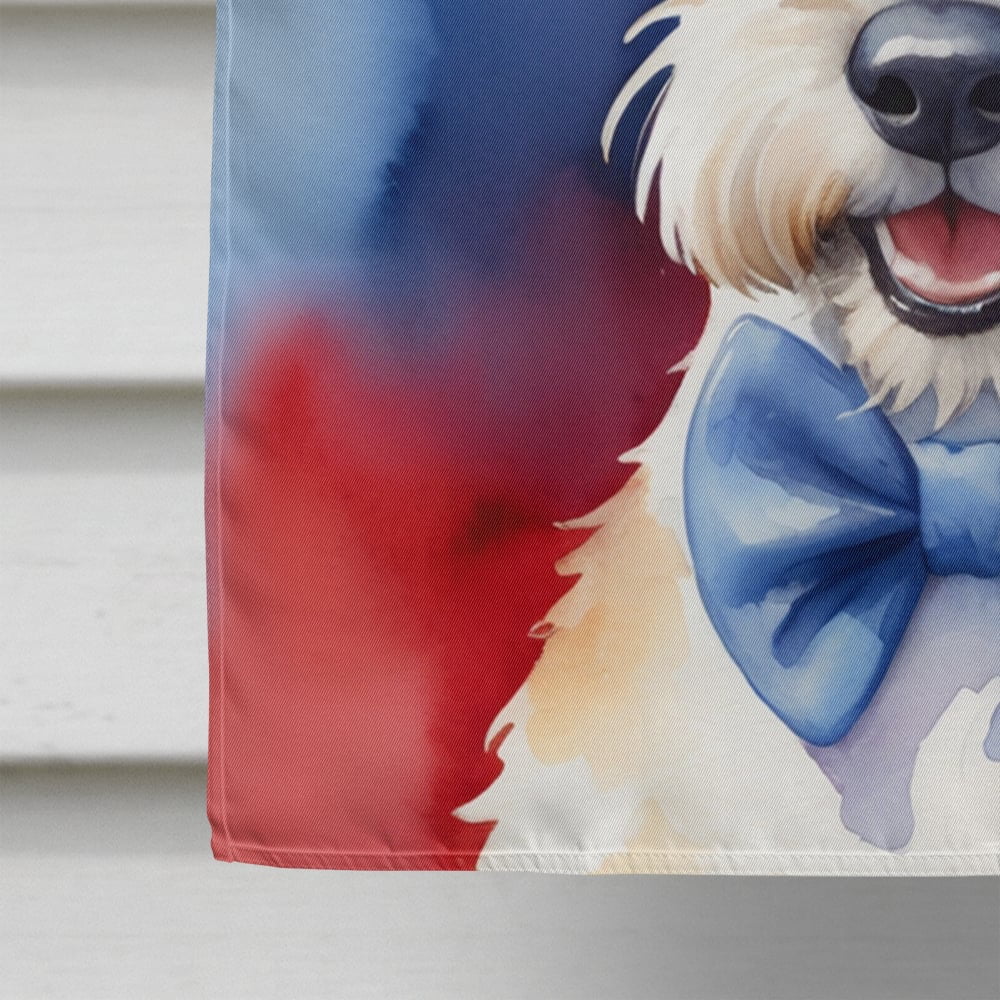 Fox Terrier Patriotic American House Flag 28 in x 40 in