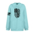 thumbnail image 4 of GIPQJK Men's Graphic Hoodies American Flag Print Hooded Sweatshirts Plus Size This We'll Defend Pullover Tops with Pockets,Sky Blue 5XL, 4 of 5