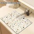 thumbnail image 2 of Marble Pastel Faucet Suction Pad - Absorbent Drying Mat, Counter Protector, Decorate Sink Countertops and Coffee Bar, 2 of 4