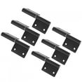 thumbnail image 6 of Door Hinge 6 Pieces Flag Shape Door Hinge Stainless Steel Cabinet Hinge Black Door Fittings for Cabinet Furniture, 6 of 8