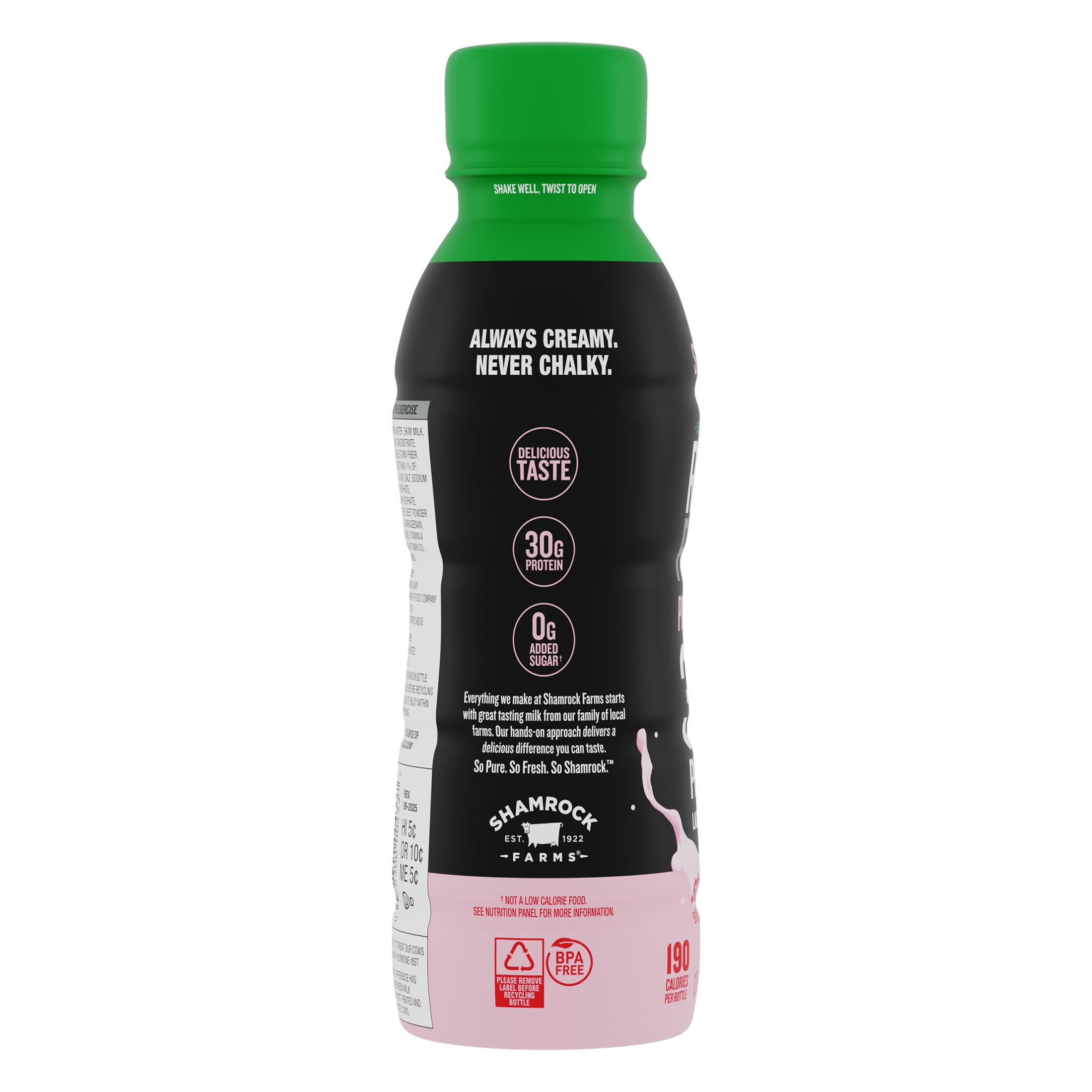 Shamrock Farms Lactose Free, Rockin' Protein Builder, Strawberry, 12 fl. oz. Bottle