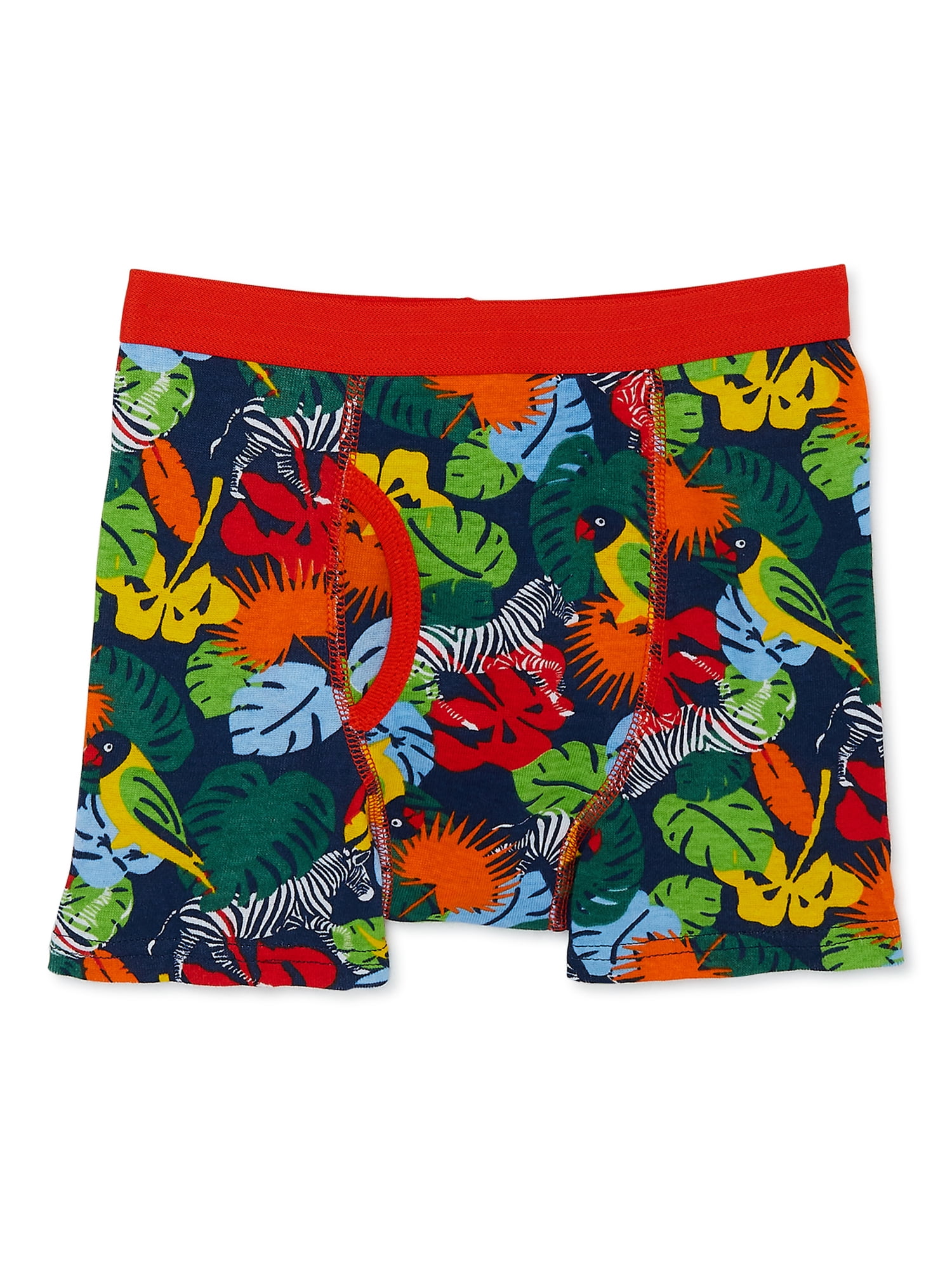 Wonder Nation Boys Underwear, Soft Cotton Boxer Briefs, 10-Pack, Sizes S-XXL & Husky
