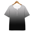 thumbnail image 6 of yunLCZ Casual Tops Discounted Women's Fashion Casual Solid Color Button Short Sleeve Top T Shirt workout form-fitting T-shirts women, 6 of 7