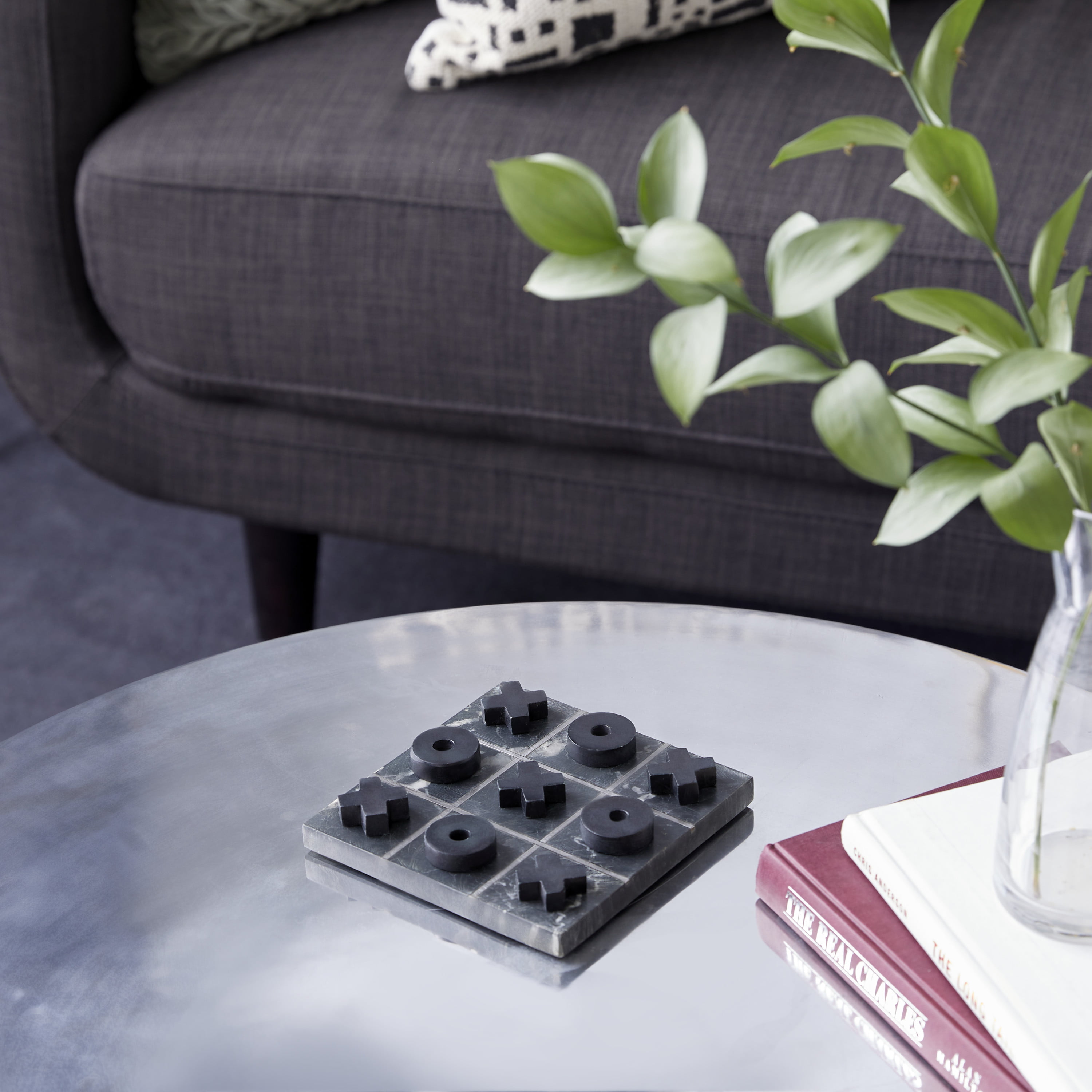 Marble Tic Tac Toe Game Set by Crate&Barrel - Dimensiva