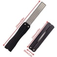 thumbnail image 2 of 2 Pcs Portable Handheld Double Sided Sharpener Pocket Diamond Knife Sharpening Stone for Kitchen, Garden, Outdoor Tools Fine/Coarse Grinding (Black/Orange), 2 of 4