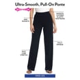 thumbnail image 6 of Woman Within Plus Size Tall Stretch Ponte Knit Pull-On Wide-Leg Pants, 6 of 6