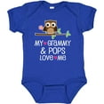 thumbnail image 3 of Inktastic Grammy and Pops Love Me Owl Girls Baby Bodysuit, 3 of 5