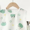 thumbnail image 4 of Godom Toddler Boys Girls Summer Casual Printed Short Sleeve Tee Shorts Set 6 12 18 Months 2T 3T 4T 5T Kids Outfits Breathable Cotton Playwear,Light Green, 4 of 4