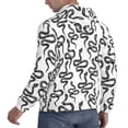thumbnail image 6 of Salouo Hand Drawn Snake Pattern Men's Fall Hoodie Sweatshirt,Sport Hoodie with Pockets for Men Pullover Casual Hooded Sweatshirt-XX-Large, 6 of 7